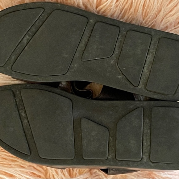 Prada Leather Sandals Adjustable Ankle Straps Y2K - Picture 14 of 15